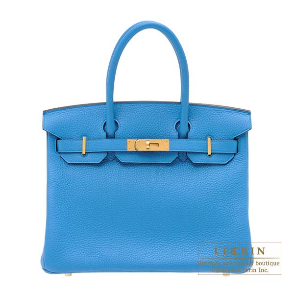 Hermes Evelyne PM Bag Blue Zanzibar Clemence