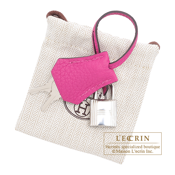 Hermes Birkin bag 25 Rose purple Togo leather Silver hardware