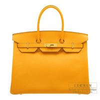 Hermes　Personal Birkin bag 35　Jaune d'or　Epsom leather　Matt gold hardware