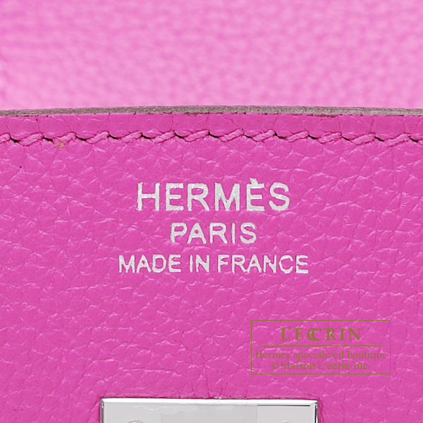 Hermes Birkin 25 Verso Bag Magnolia / Capucine Togo Leather