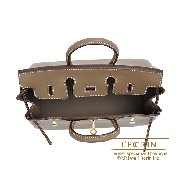 Hermes Birkin 25 swift light grey, Luxury, Bags & Wallets on Carousell
