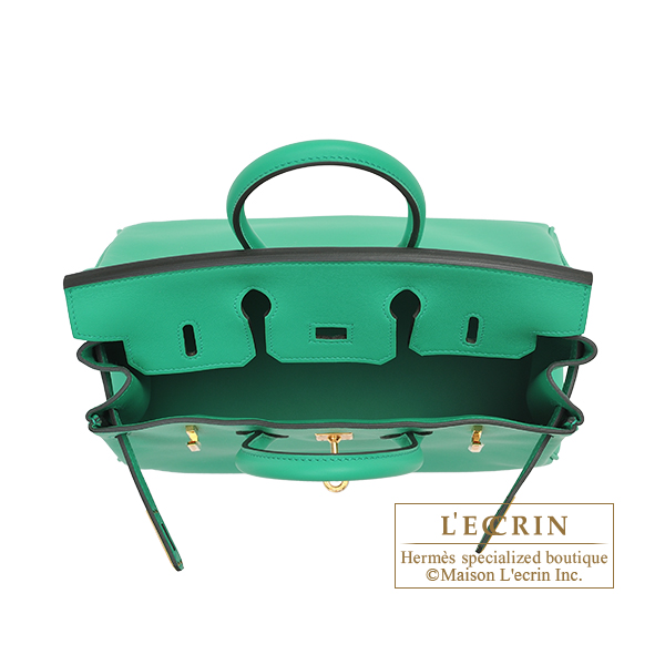 Hermes Birkin Handbag Green Swift with Gold Hardware 25 Green