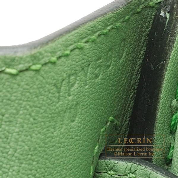 Hermes Birkin Handbag Vert Criquet Swift with Gold Hardware 25 Green