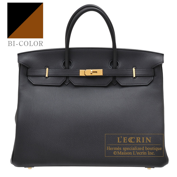 Hermes　Personal Birkin bag 40　Black/Gold　Togo leather　Gold hardware