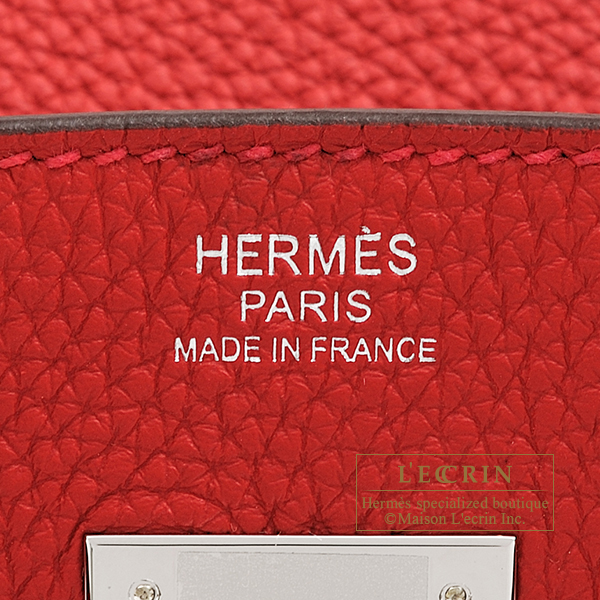❌SOLD❌ Hermes Birkin 30 Rouge Casaque Togo PHW
