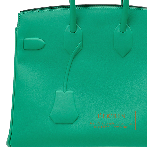 Hermes Birkin 25 Vert Vertigo Bag