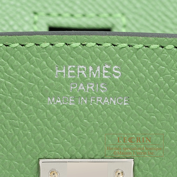 Hermes Constance To Go Epsom Vert Criquet With Alligator Multicolour B