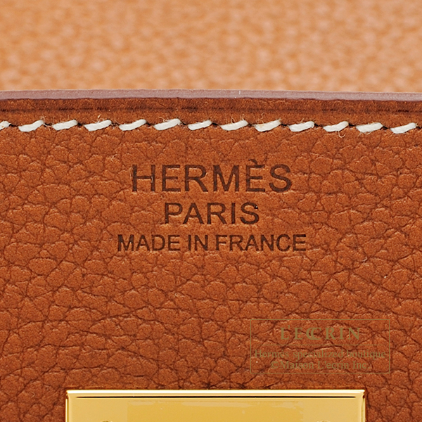 Hermes Evelyne III PM Fauve Barenia Faubourg Gold Hardware