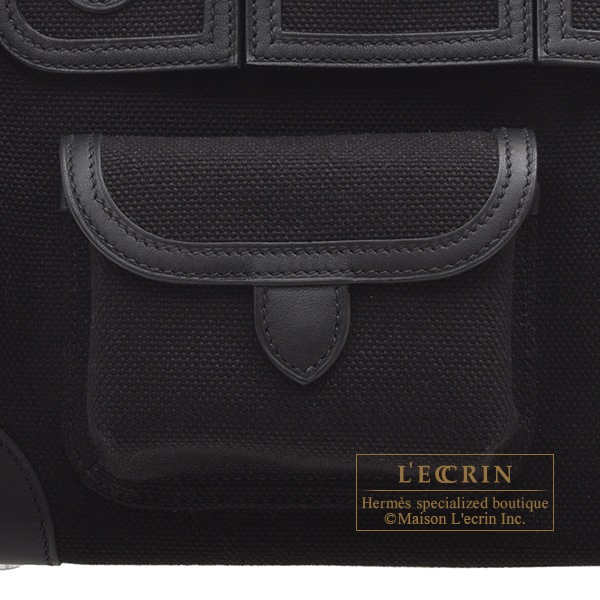 NEW Hermes Cargo Birkin 25 Black Toile/Swift Phw, Luxury, Bags & Wallets on  Carousell