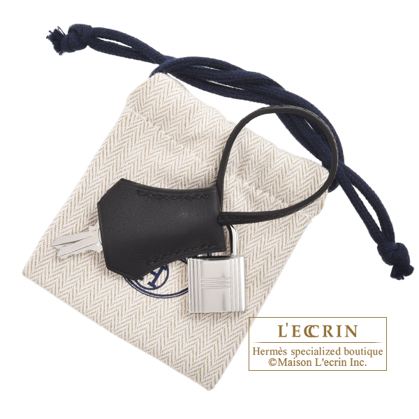 Hermes Birkin Cargo bag 25 Black Canvas/Swift leather Silver hardware