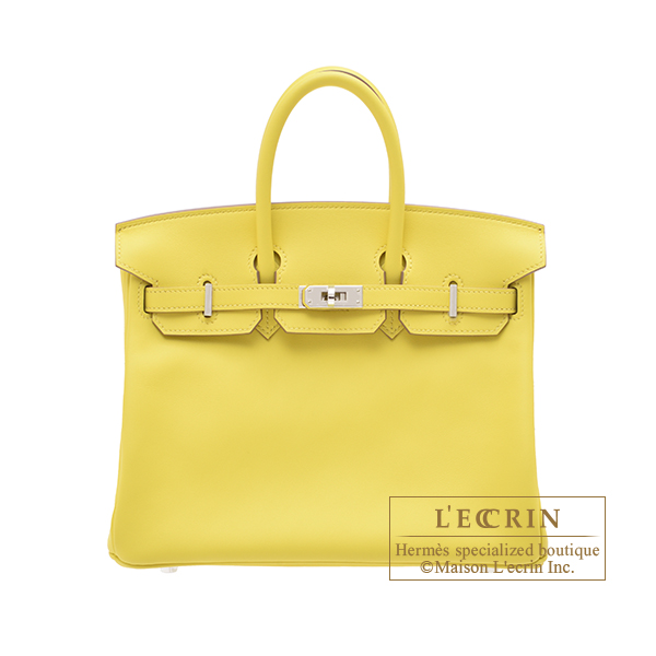 Hermes Limited Edition Cargo Birkin 25 Bag in Jaune Citron Goeland & C –  Mightychic