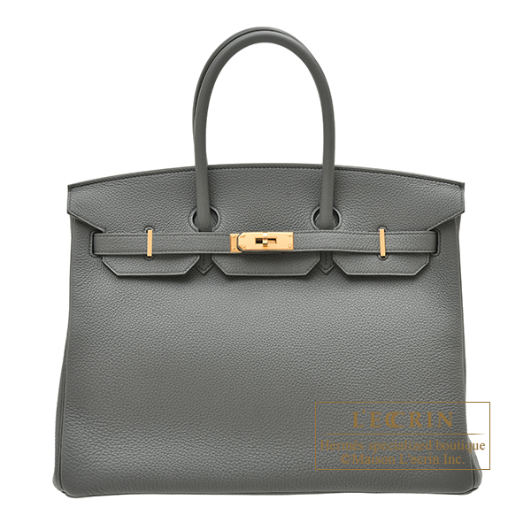 Hermes　Birkin bag 35　Vert amande　Togo leather　Gold hardware