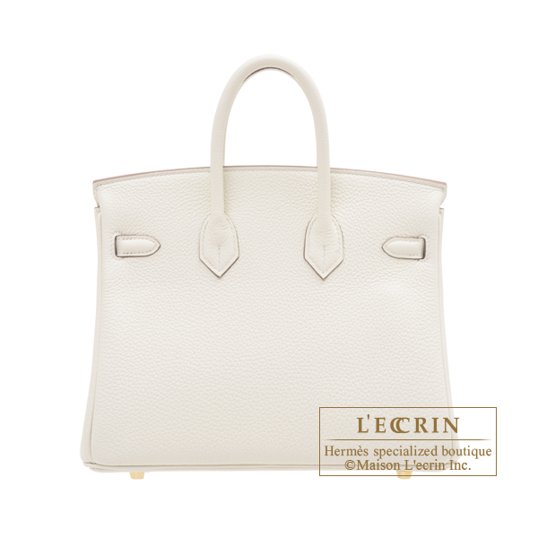 Hermès Birkin 25 bag, in Togo leather, Mushroom color Pa…