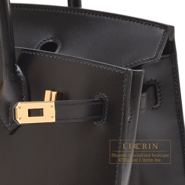 Hermès 25cm Birkin Sellier Black Box Calf Palladium Hardware