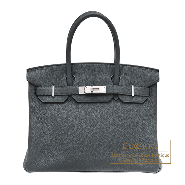 Hermes　Birkin bag 30　Gris misty　Togo leather　Silver hardware