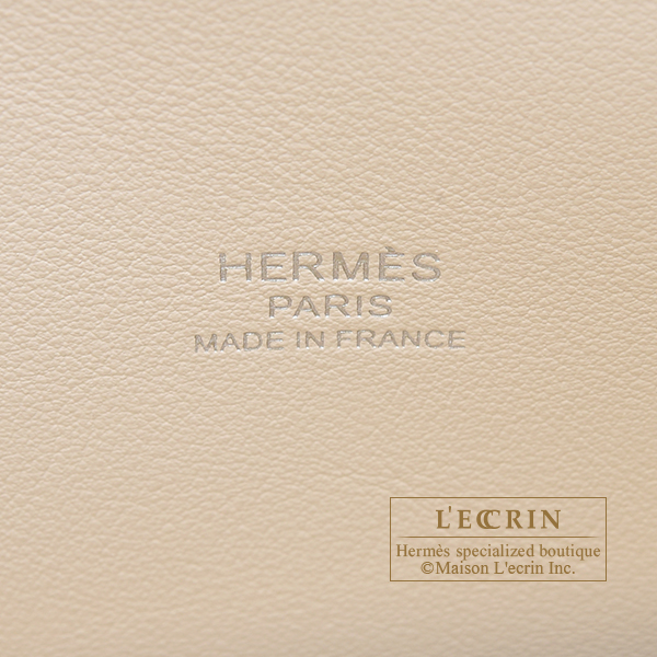 Hermes Bolide 1923 Tricolor Size 25 Nata/Jaune Citron/Terre Battue Epsom