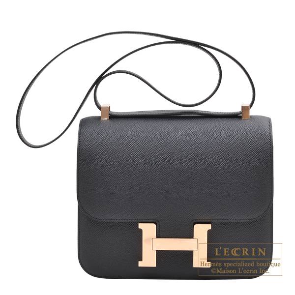 Hermes Constance 24 Black Epsom leather 
