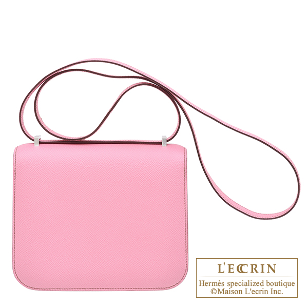 Hermes Constance mini Mirror Pink Epsom leather Silver hardware