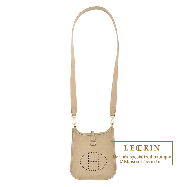 Hermes Evelyne III PM Trench Clemence Gold Hardware