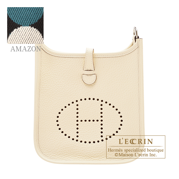 Hermes　Evelyne Amazon bag TPM　Nata/　Sangle Flipperball　Clemence leather　Silver hardware