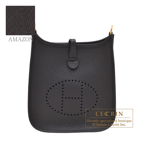 Hermes　Evelyne Amazon bag TPM　Caban　Clemence leather　Gold hardware
