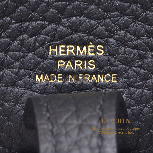Hermes Evelyne Amazon bag TPM Black Clemence leather Gold hardware Bandouliere 85cm