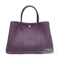 Hermes　Garden Party bag 36/PM　Cassis　Fjord leather　Silver hardware