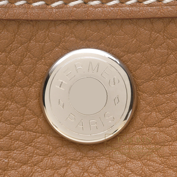 HERMES Garden Party Size TPM Gold Negonda Leather– GALLERY RARE