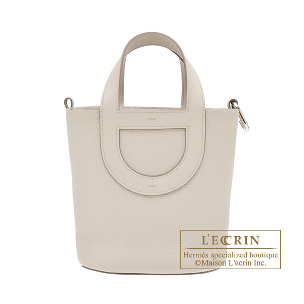 Hermes　In-The-Loop bag 18　Beton　Clemence leather/Swift leather　Silver hardware
