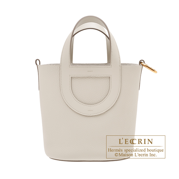 Hermes In-The-Loop bag 18 Beton Clemence leather/Swift leather Silver  hardware