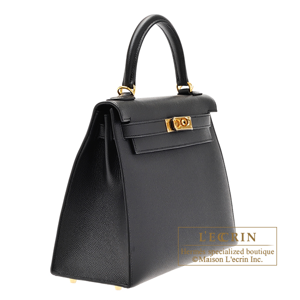 Hermes Kelly Sellier 25 Bag Vert Amande Gold Hardware Epsom Leather