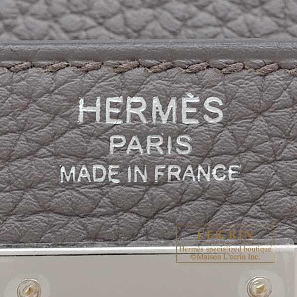 Hermes Kelly Bag II 28 Togo Gris Etain original box and …