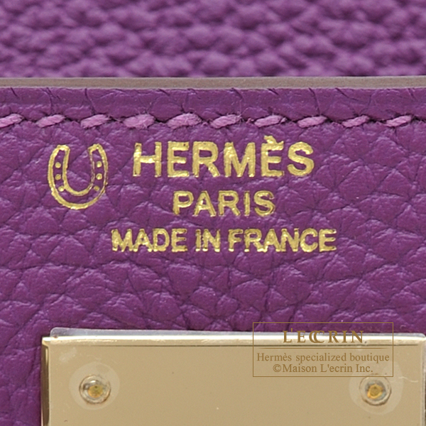 Hermes HSS Kelly 28 Sellier Anemone Togo Gold Hardware #C