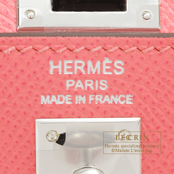 Hermes Birkin bag 30 Rose azalee Epsom leather Silver hardware