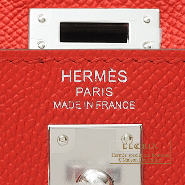 Hermès Kelly 25 Rouge de Coeur/Rouge Grenat Verso Sellier Epsom