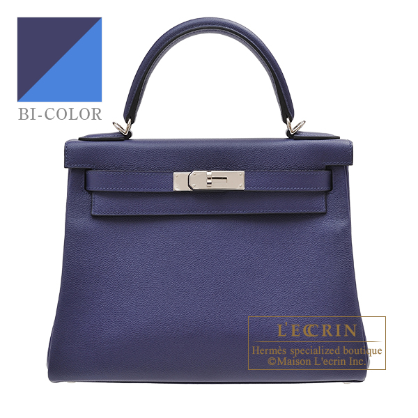 Hermes Evelyne 16 e TPM Crossbody Bag Encre Clemence Navy Blue Leather