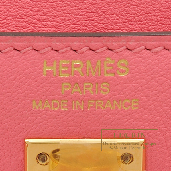 Hermes Birkin 25 Rose Azalee Swift Gold Hardware in 2023