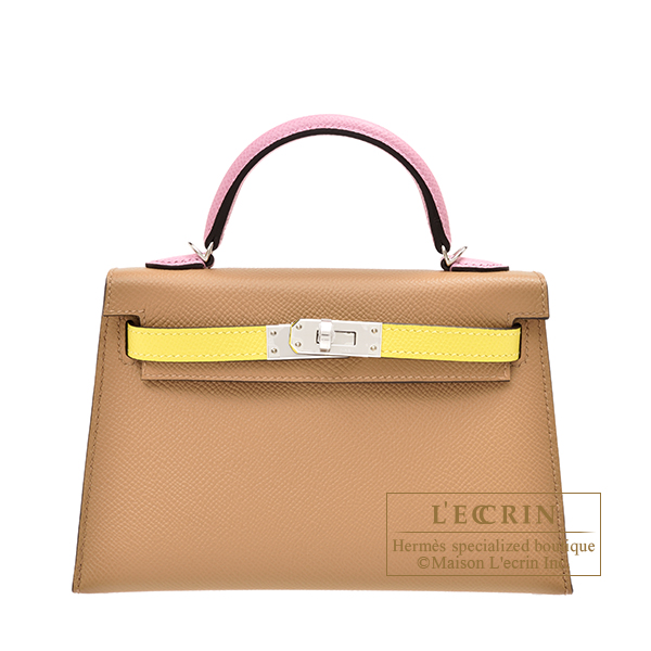 Hermes Limited Edition Mini Kelly 20 Sellier Verso Vert Rousseau