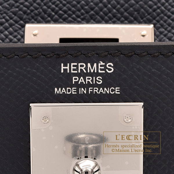 Hermes Birkin 30 Bag Beautiful Ostrich Blue Indigo Palladium Hardware