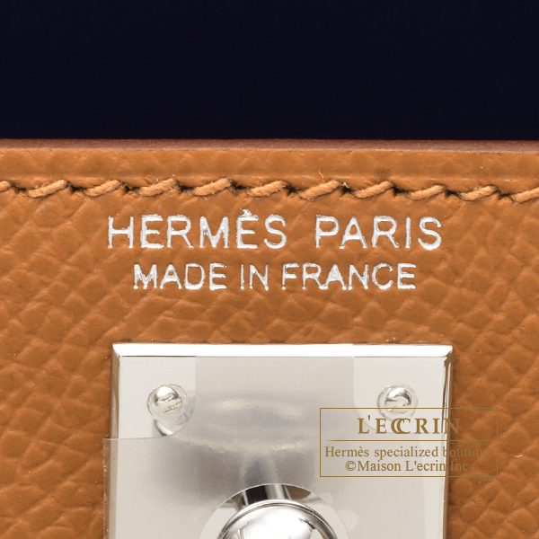 Hermes Kelly Tricolor Size 25 Blue Saphir/Black/Blue France Epsom