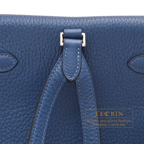 Hermes Kelly Ado PM Deep blue Clemence leather Silver hardware