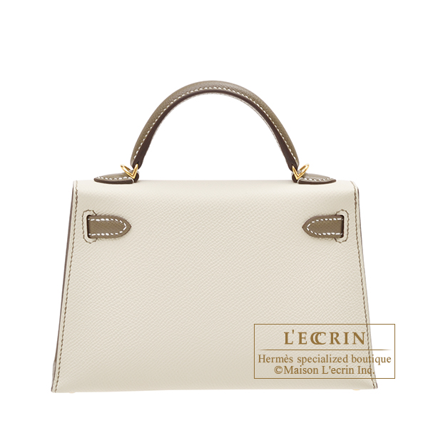 Hermes Kelly II Mini Bag Epsom Leather Gold Hardware In Brown