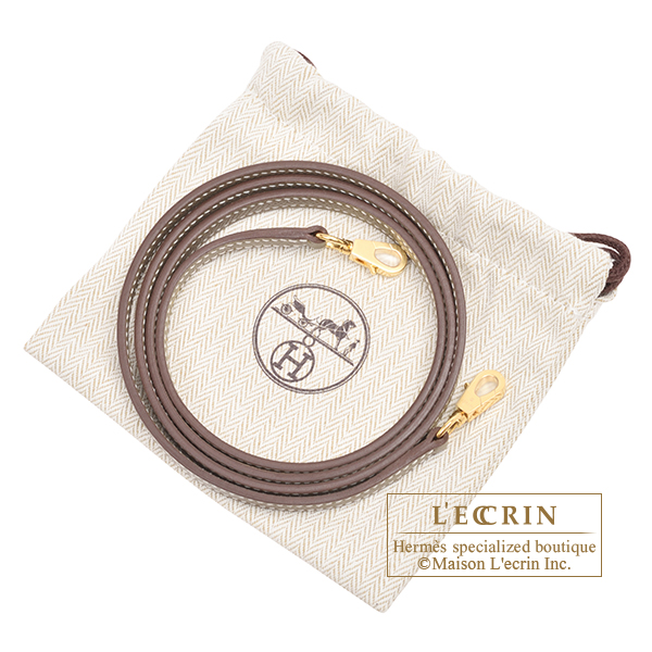Hermes　Personal Kelly bag mini　Sellier　Craie/Etoupe grey　Epsom leather　Gold  hardware