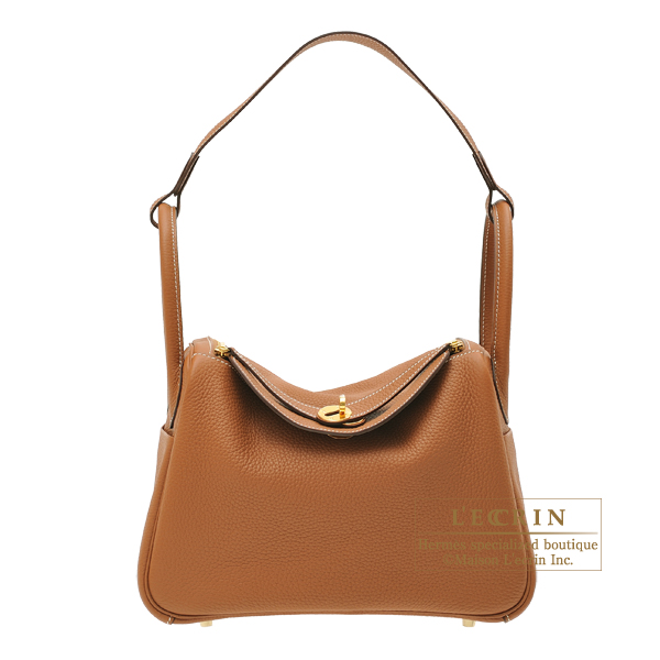 Pre-owned Hermes Brand New Lindy 30 Gold With Gold Hardware!