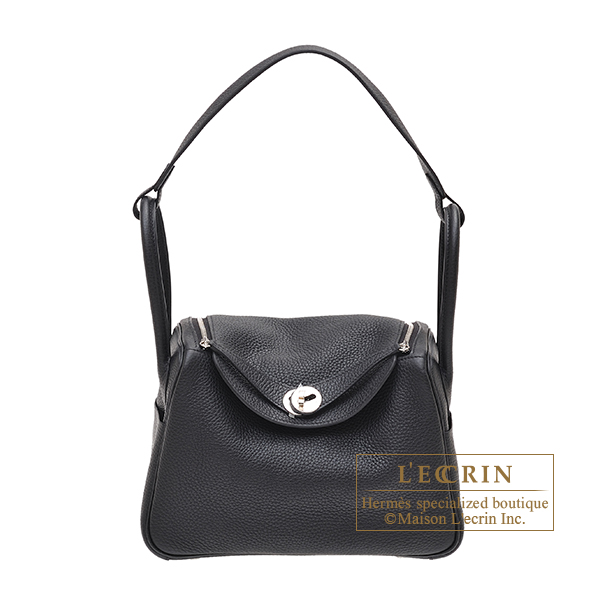 Hermes　Lindy bag 26　Black　Clemence leather　Silver hardware