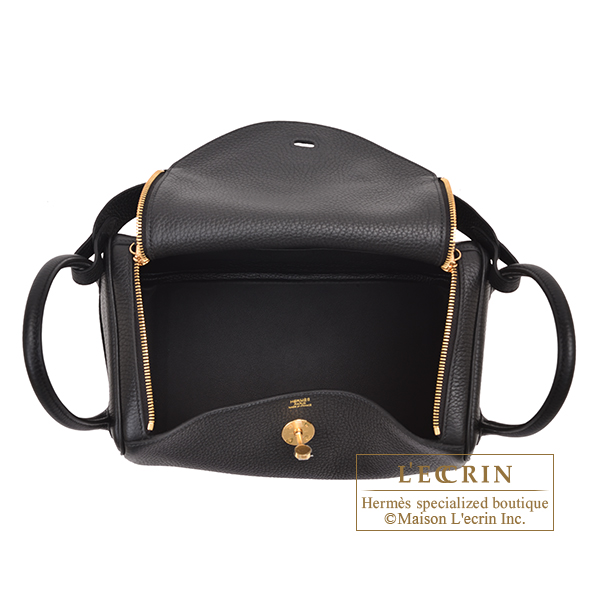 HERMÈS Lindy 30 shoulder bag in Black Clemence leather with Gold  hardware-Ginza Xiaoma – Authentic Hermès Boutique