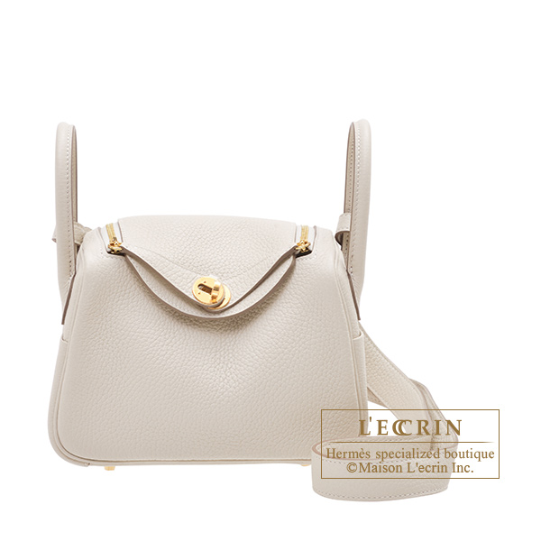 Hermes Mini Lindy 20 Bag Gold w/ Gold Hardware Clemence Leather