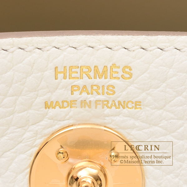 Authentic HERMES Lindy mini maxi quadrille strap/clemence