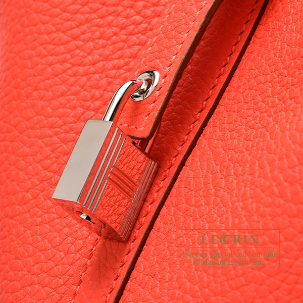 Hermes Picotin Lock bag MM Blue frida Clemence leather Silver hardware