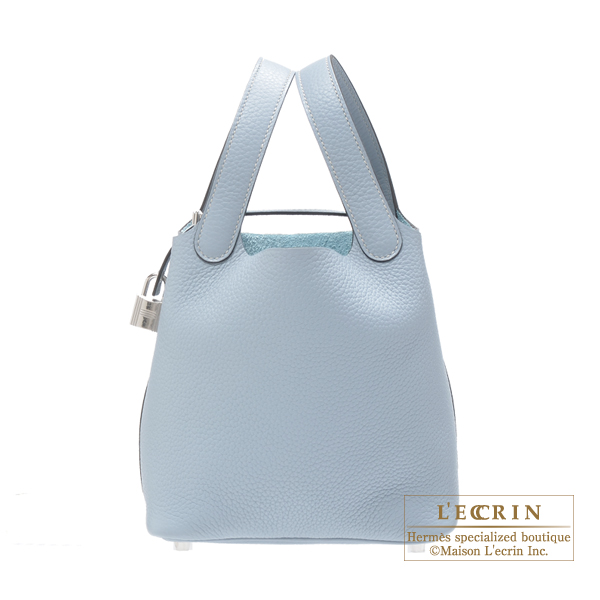 Hermes Lindy 30 Bag Bi-Color Bleu Lin Clemence